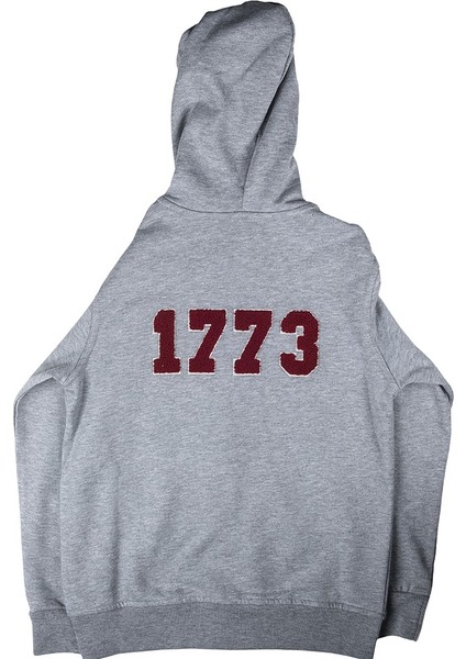 İTÜ Sweatshirt Fermuarlı Nakışlı Çocuk Gri