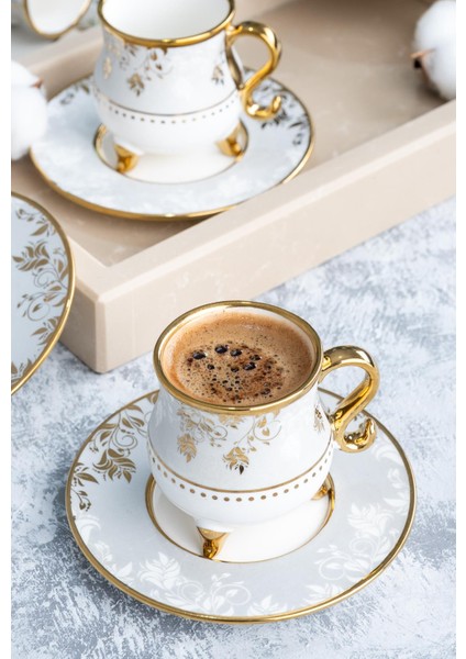 Amory 6 Kişilik Kahve Fincanı Takımı - 90 ml