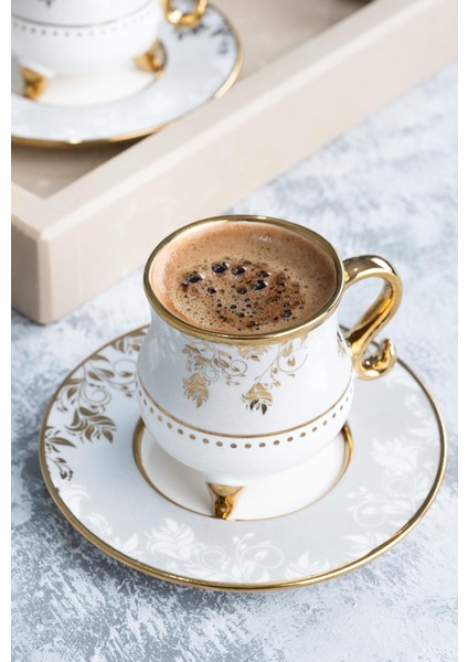 Amory 6 Kişilik Kahve Fincanı Takımı - 90 ml