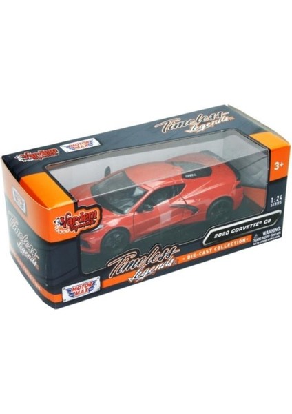 Koleksiyonerler Için 2020 Model Corvette C8 1:24 Ölçek