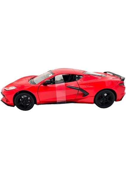 Koleksiyonerler Için 2020 Model Corvette C8 1:24 Ölçek