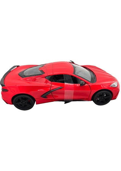 Koleksiyonerler Için 2020 Model Corvette C8 1:24 Ölçek