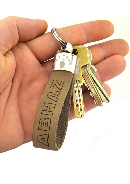 Abhaz Anahtarlık - Gerçek Deri