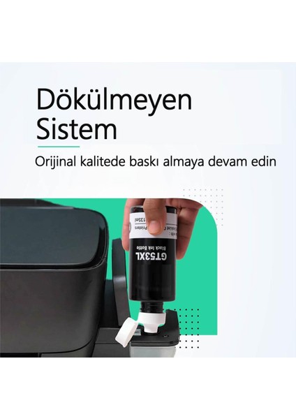Hp Smart Tank 795 GT53XL Siyah Muadil Mürekkep - 135 ml