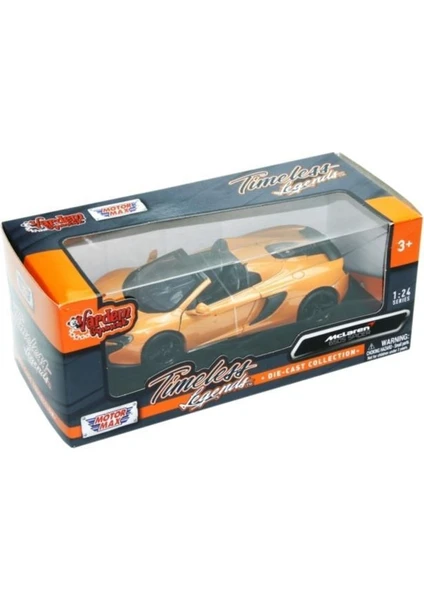 Vardem Oyuncak Koleksiyonerler Için Mclaren 650S Spider 1:24 Ölçek