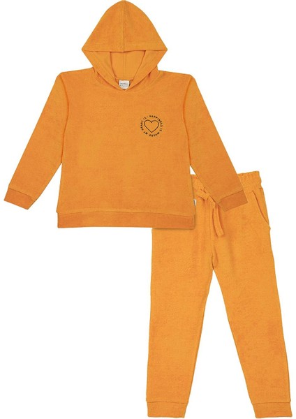 Turuncu Havlu Kapişonlu Eşofman Takımı fiyatları