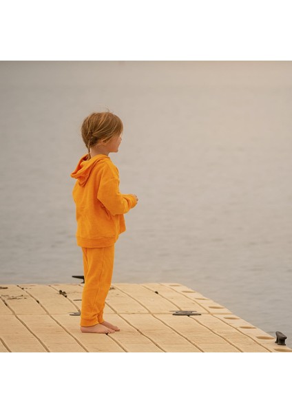 Turuncu Havlu Kapişonlu Eşofman Takımı indirimleri