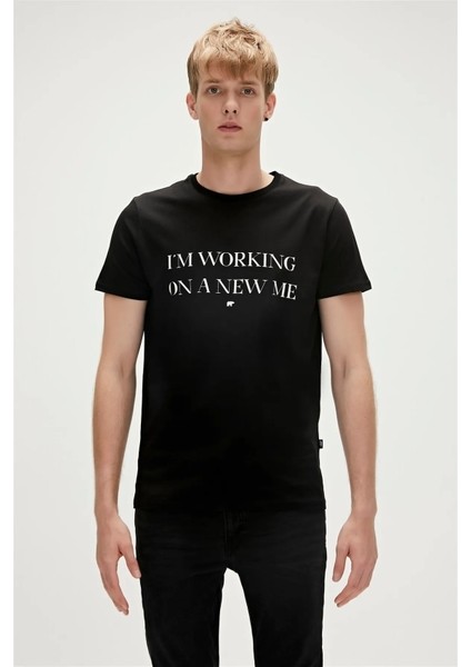 Persona Erkek T-Shirt Siyah 23.01.07.013 Siyah