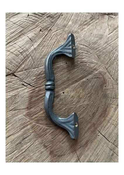 Dekoratif Oksit Siyah Pirinç Kapı Kulpu Kapı Çekme Kolu 17CM