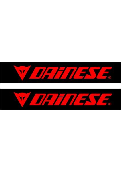 Dainese Motorcu Boru Sticker Set Kırmızı