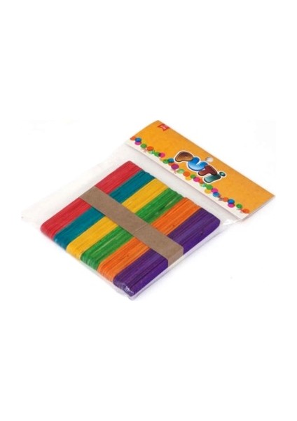 Dondurma Çubuğu Renkli İnce 50'li