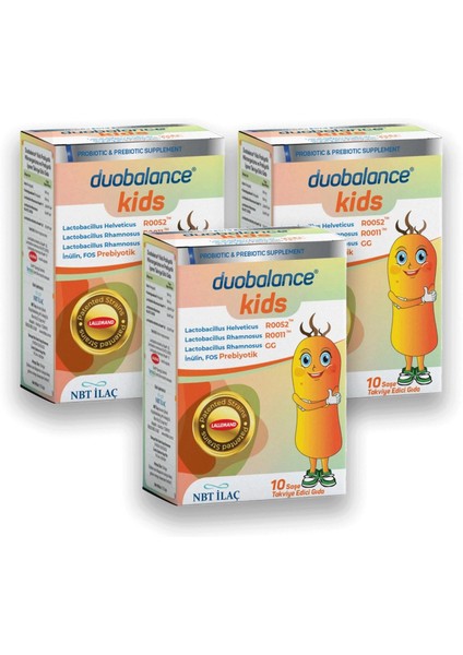 Duobalance Kids 10 Saşe 3 Adet