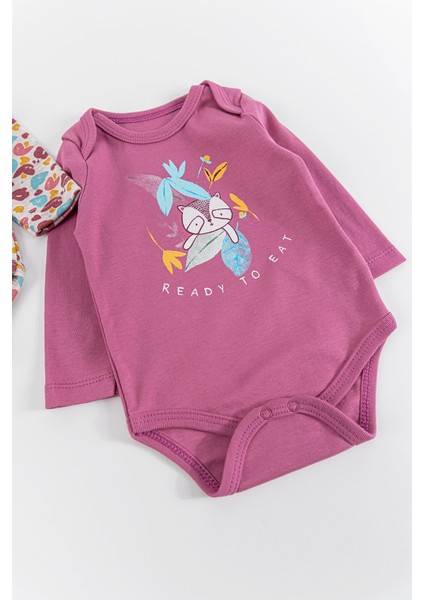 Koala Figürlü 2'li Kız Bebek Çıt Çıtlı Body Zıbın Takımı fiyatları