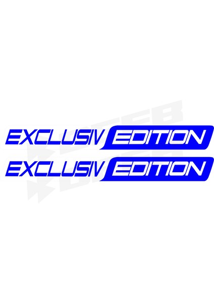 Exclusiv Edition Long Two Color Sticker Mavi