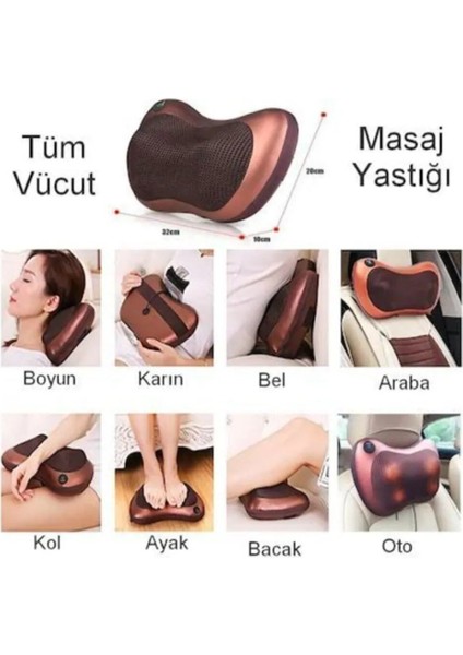 Masaj Aleti Yastığı Titreşimli Yoğurmalı Ovmalı Rahatlatıcı Bel Boyun Ayak Sırt Omuz indirimleri