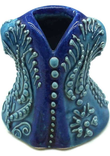 Çini Turkuaz Kaftan 10 cm