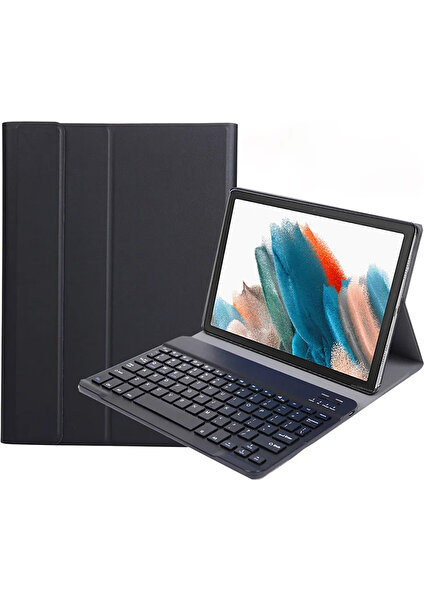 Lenovo Tab M10 Fhd Plus TB-X606F Uyumlu Bluetooth Klavyeli Deri Kılıf – Siyah