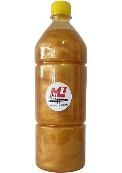 Simli Sedef Süsleme Solüsyonu Limon Esanslı 1 Lt (Alkolsüz Kolanya)