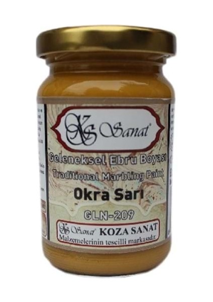 Geleneksel Ebru Boyası 105CC GLN-209 Okra Sarı