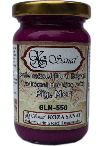 Geleneksel Ebru Boyası 105CC GLN-550 Pigment Mor