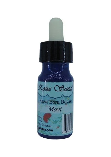 Hazır Ebru Boyası Damlalıklı Mavi