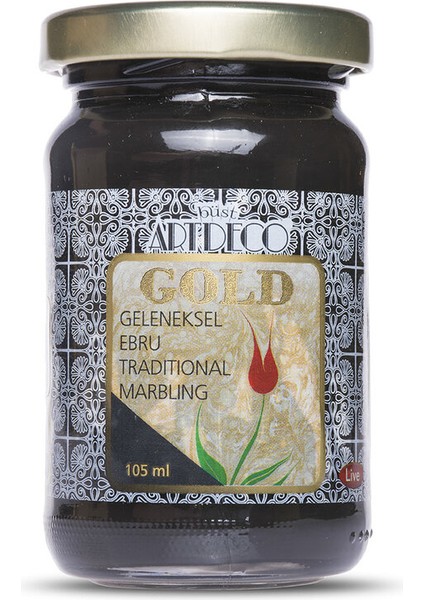 Gold Geleneksel Ebru Boyası 105ML - 790 Siyah