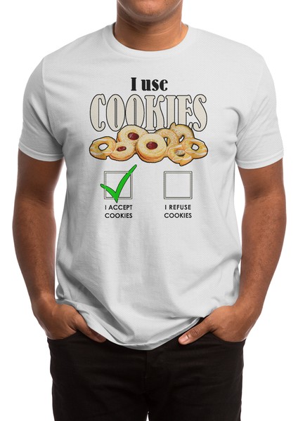 I Use Cookıes Beyaz Spor Tişört