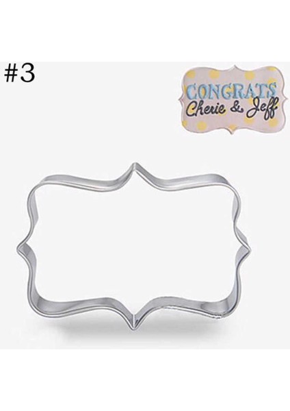 Dikdörtgen Çerçeve Kurabiye Kalıbı Küçük