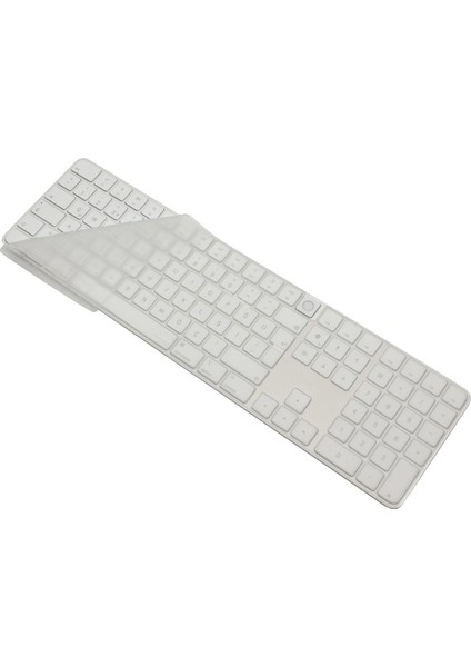 Apple Magic Keyboard 3 ile Uyumlu Klavye Koruyucu TouchID A2520 US İngilizce Baskı