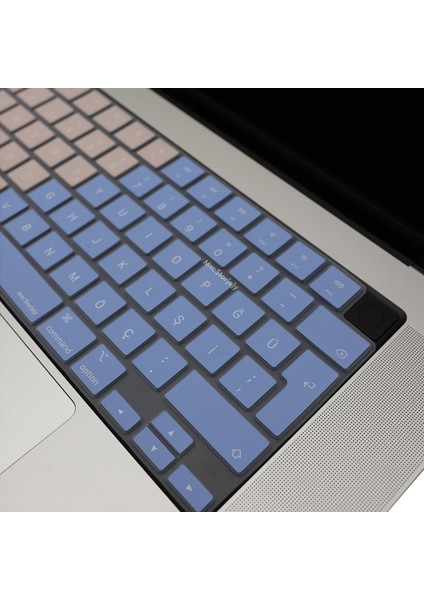 Macbook Air Pro Klavye Kılıfı Türkçe Q Baskı M1-M2-M3 A2681 A2941 A2442 A2779 A2992 A2918 A2485 A2780 A2991 ile Uyumlu R.Powder modelleri