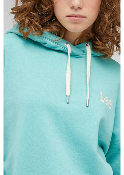 Loose Fit Rahat Kesim Kapüşonlu Yaka Yeşil Sweatshirt fiyatları