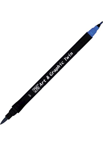 Art&graphic Twin Çift Uçlu Keçe Grafik Kalemi 037 Persian Blue