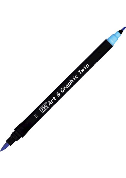 Art&graphic Twin Çift Uçlu Keçe Grafik Kalemi 313 Baby Blue