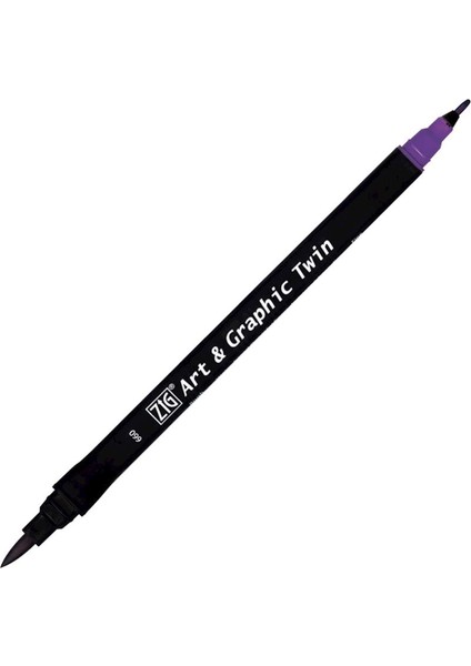 Art&graphic Twin Çift Uçlu Keçe Grafik Kalemi 660 Deep Violet