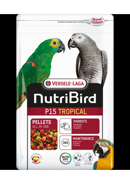 Nutrıbırd P15 Tropıcal 10KG