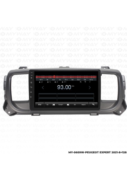 Peugeot Expert Android Multimedya Carplay Navigasyon Ekran - 8gb RAM+128 GB HDD - Myway