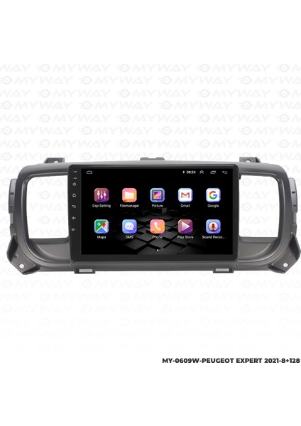 Peugeot Expert Android Multimedya Carplay Navigasyon Ekran - 8gb RAM+128 GB HDD - Myway fiyatları