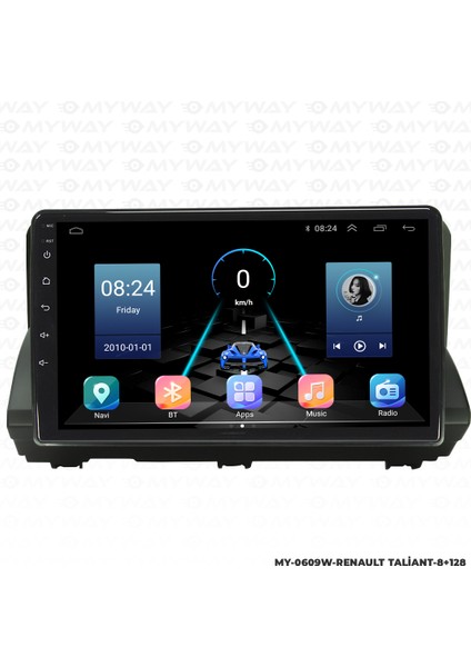 Renault Taliant Android Multimedya Carplay Navigasyon Ekran - 8gb RAM+128 GB HDD - Myway indirimleri