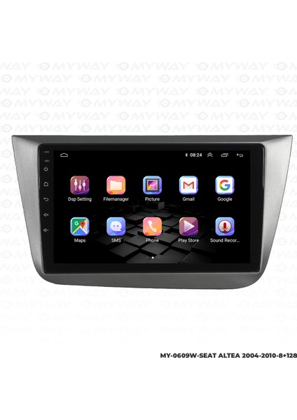 Seat Altea Android Multimedya Carplay Navigasyon Ekran - 8gb RAM+128 GB HDD - Myway indirimleri