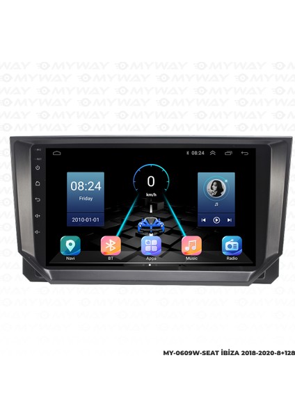 Seat Ibiza Android Multimedya Carplay Navigasyon Ekran - 8gb RAM+128 GB HDD - Myway indirimleri