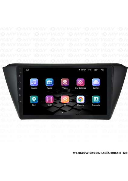 Skoda Fabia Android Multimedya Carplay Navigasyon Ekran - 8gb RAM+128 GB HDD - Myway fırsatları