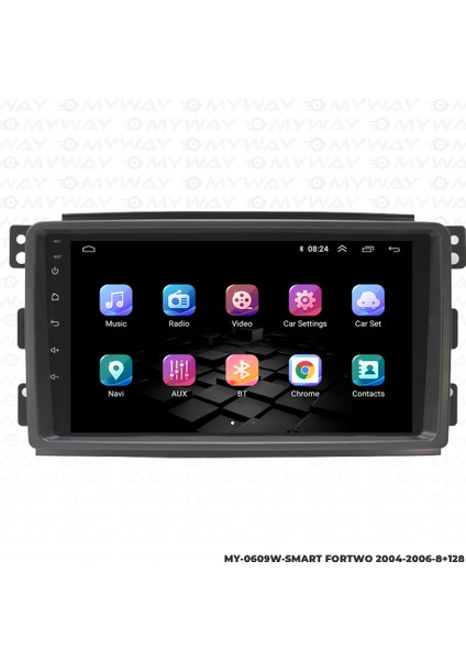 Smart Forfour Android Multimedya Carplay Navigasyon Ekran - 8gb RAM+128 GB HDD - Myway modelleri
