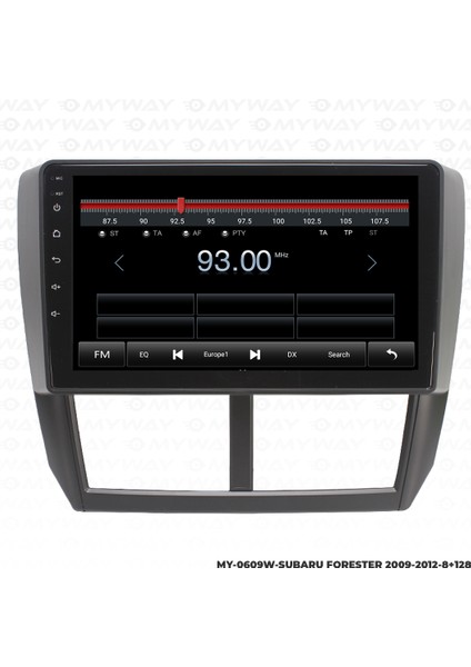 Subaru Forester Android Multimedya Carplay Navigasyon Ekran - 8gb RAM+128 GB HDD - Myway modelleri