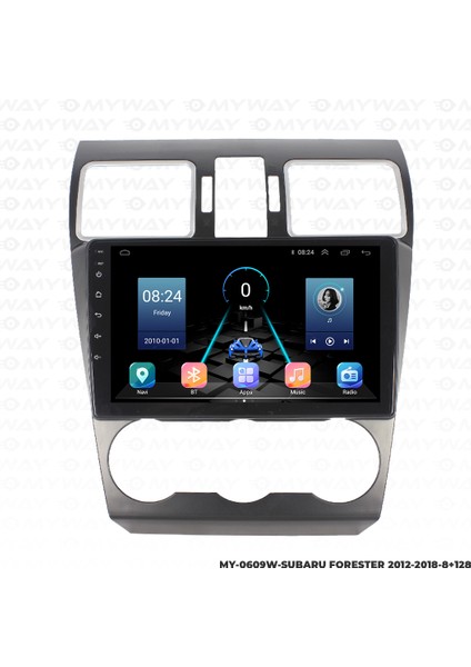 Subaru Forester Android Multimedya Carplay Navigasyon Ekran - 8gb RAM+128 GB HDD - Myway modelleri