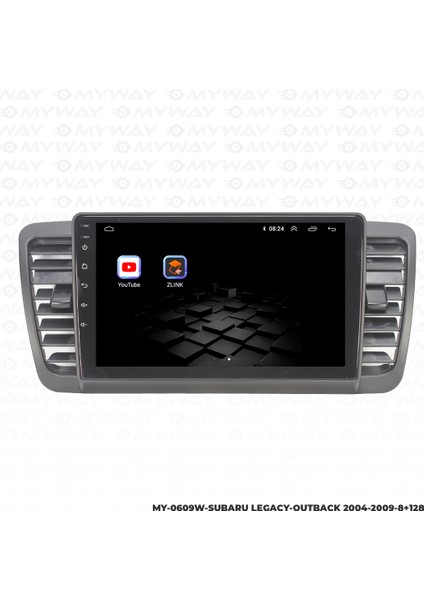 Subaru Legacy Android Multimedya Carplay Navigasyon Ekran - 8gb RAM+128 GB HDD - Myway modelleri