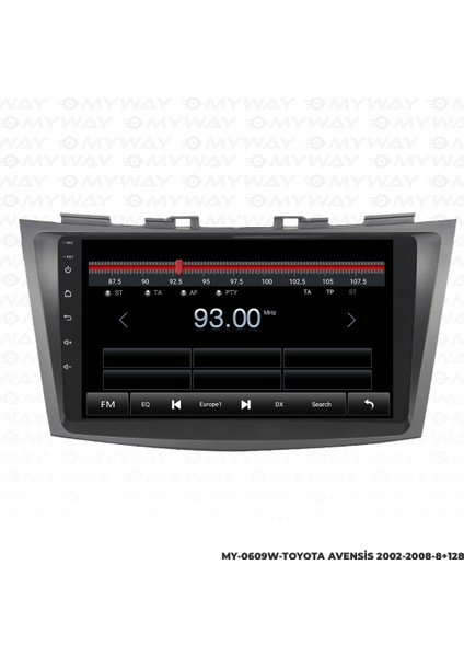 Toyota Avensis Android Multimedya Carplay Navigasyon Ekran - 8gb RAM+128 GB HDD - Myway fırsatları