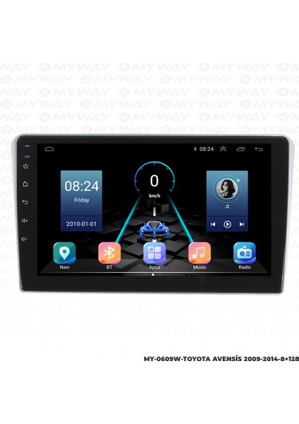 Toyota Avensis Android Multimedya Carplay Navigasyon Ekran - 8gb RAM+128 GB HDD - Myway indirimleri