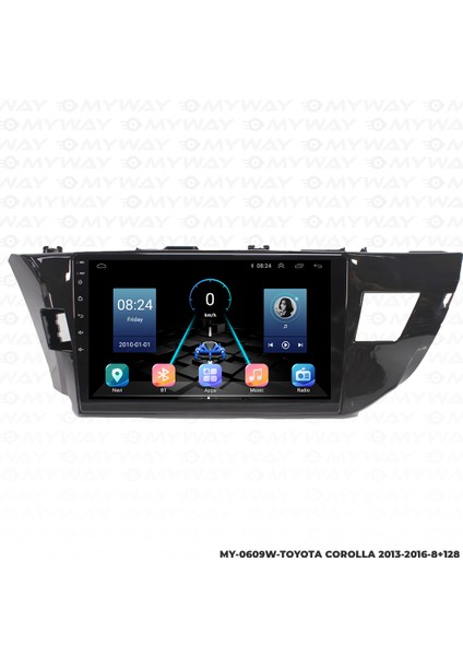 Toyota Corolla Android Multimedya Carplay Navigasyon Ekran - 8gb RAM+128 GB HDD - Myway indirimleri