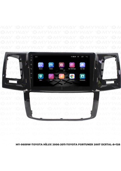 Toyota Hilux Ndroid Multimedya Carplay Navigasyon Ekran - 8gb RAM+128 GB HDD - Myway fiyatları