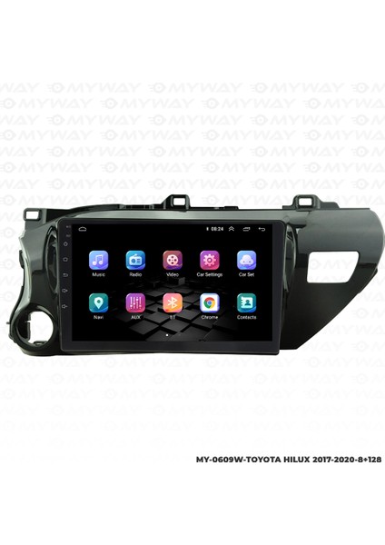 Toyota Hilux Android Multimedya Carplay Navigasyon Ekran - 8gb RAM+128 GB HDD - Myway